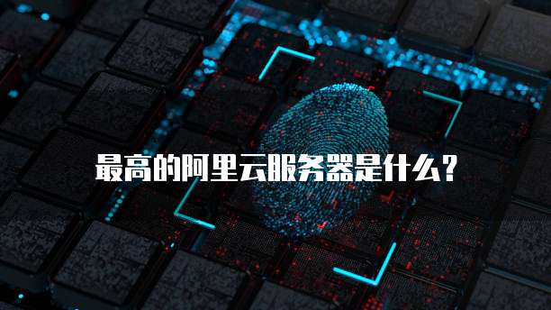 最高的阿里云服务器是什么?