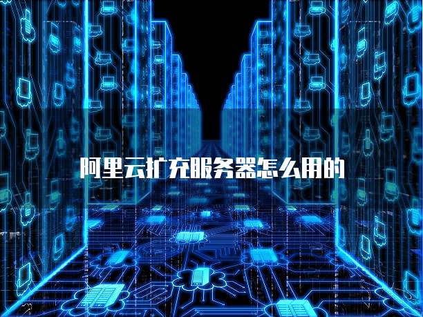 阿里云扩充服务器怎么用的