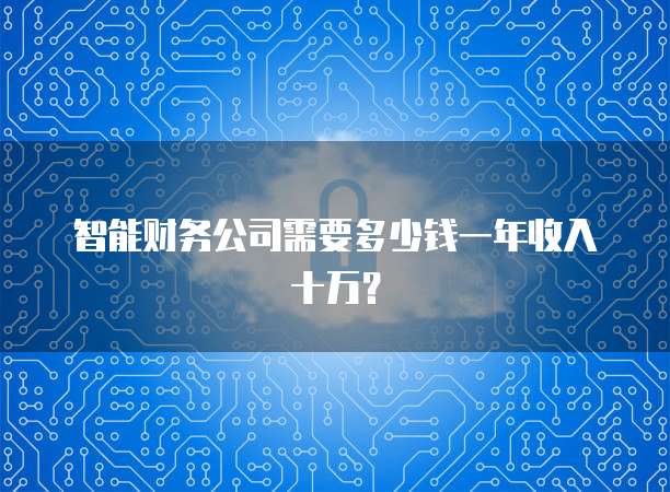 智能财务公司需要多少钱一年收入十万？
