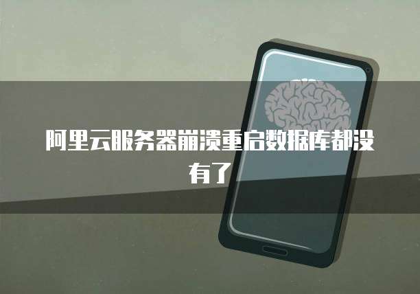 阿里云服务器崩溃重启数据库都没有了