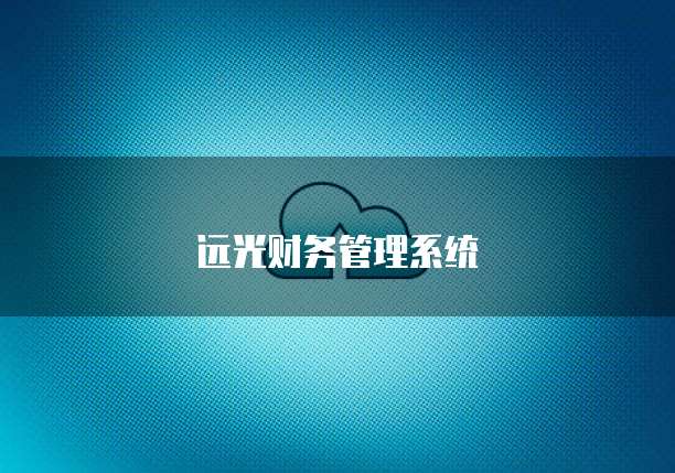 远光财务管理系统