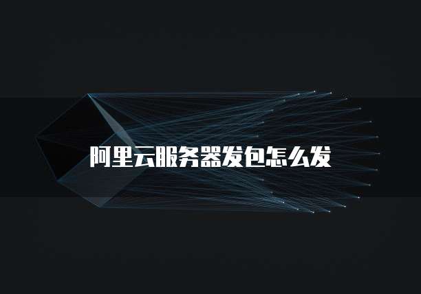 阿里云服务器发包怎么发