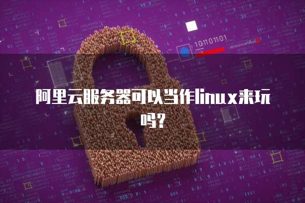 阿里云服务器可以当作linux来玩吗？