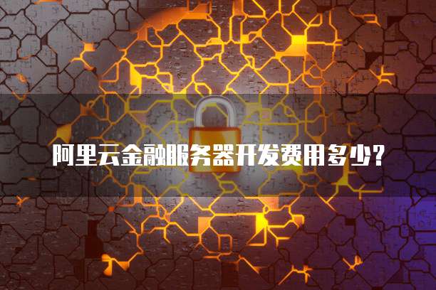 阿里云金融服务器开发费用多少?