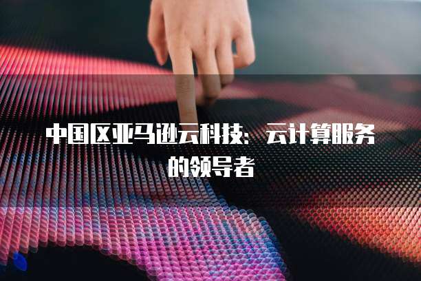 中国区亚马逊云科技：云计算服务的领导者
