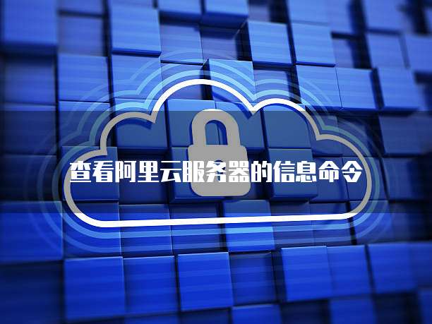查看阿里云服务器的信息命令