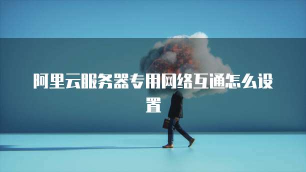 阿里云服务器专用网络互通怎么设置