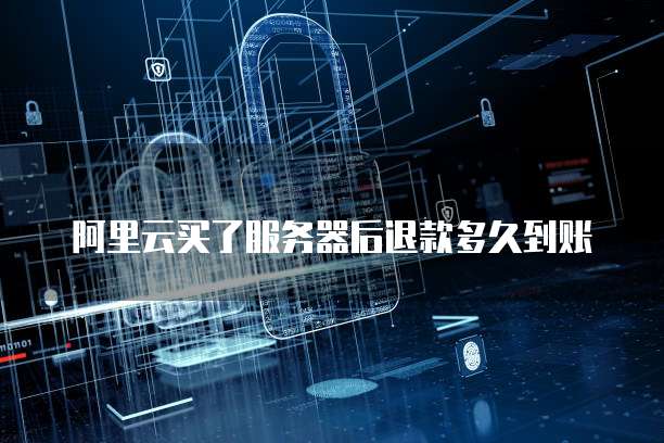 阿里云买了服务器后退款多久到账