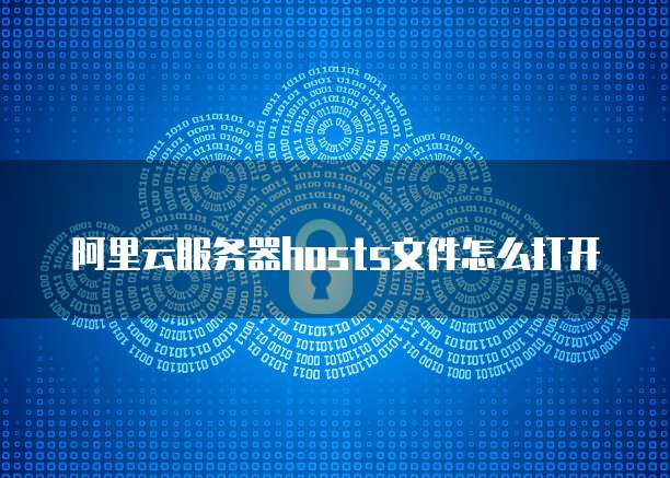 阿里云服务器hosts文件怎么打开