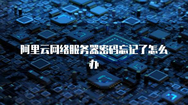 阿里云网络服务器密码忘记了怎么办