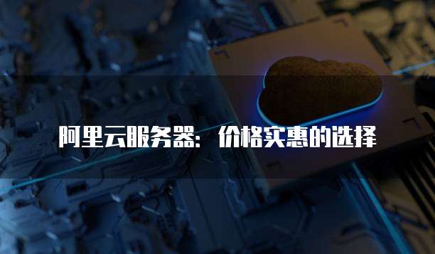 阿里云服务器:价格实惠的选择