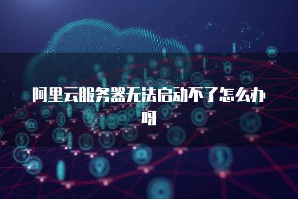 阿里云服务器无法启动不了怎么办呀