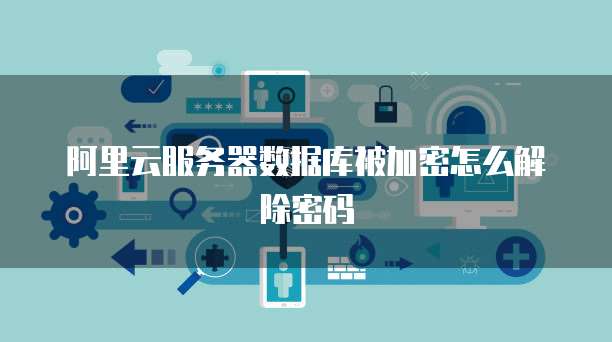 阿里云服务器数据库被加密怎么解除密码