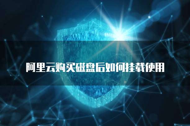 阿里云购买磁盘后如何挂载使用