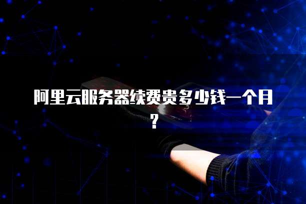 阿里云服务器续费贵多少钱一个月?