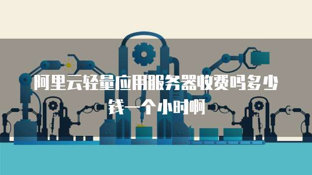 阿里云轻量应用服务器收费吗多少钱一个小时啊