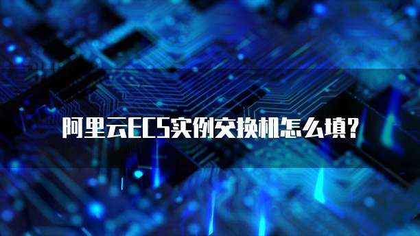 阿里云ECS实例交换机怎么填?
