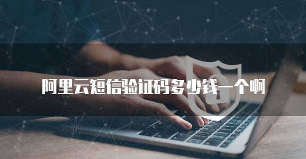 阿里云短信验证码多少钱一个啊