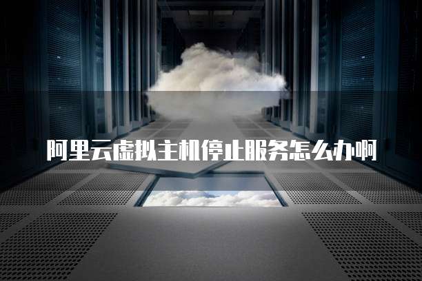 阿里云虚拟主机停止服务怎么办啊