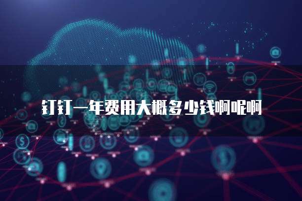 钉钉一年费用大概多少钱啊呢啊