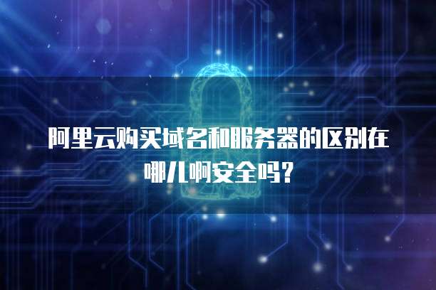 阿里云购买域名和服务器的区别在哪儿啊安全吗?
