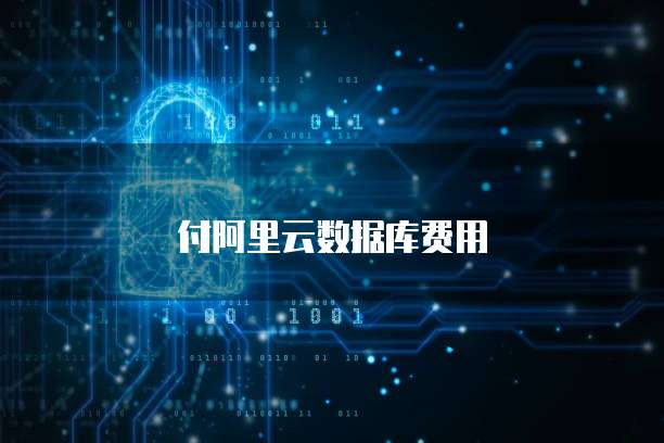 付阿里云数据库费用