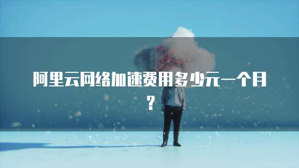 阿里云网络加速费用多少元一个月?