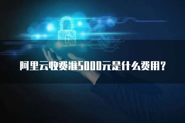 阿里云收费准5000元是什么费用?