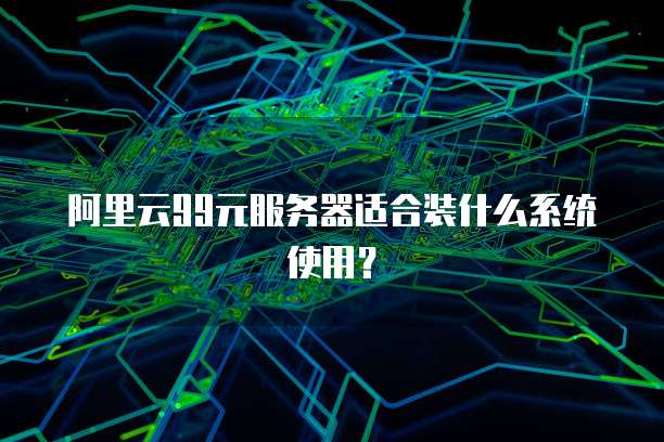 阿里云99元服务器适合装什么系统使用?