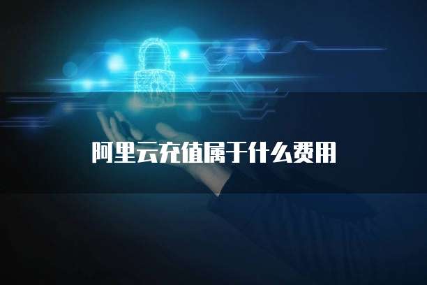 阿里云充值属于什么费用