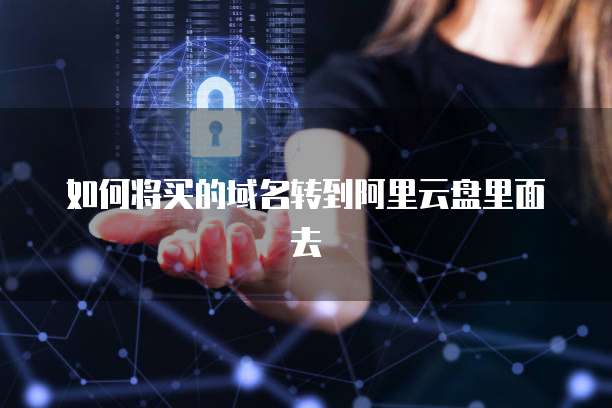 如何将买的域名转到阿里云盘里面去