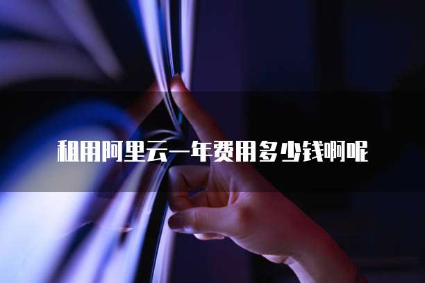 租用阿里云一年费用多少钱啊呢