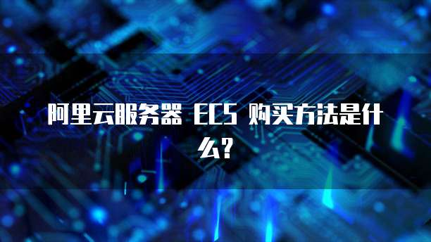 阿里云服务器 ECS 购买方法是什么?