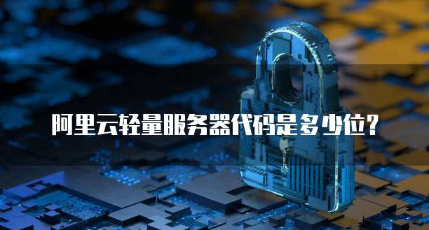 阿里云轻量服务器代码是多少位?