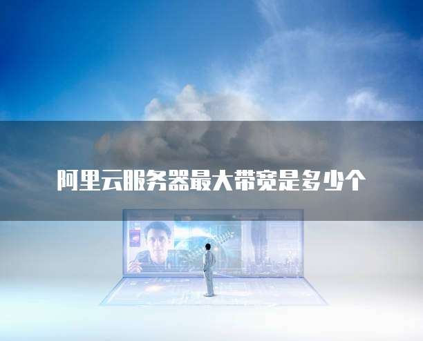 阿里云服务器最大带宽是多少个