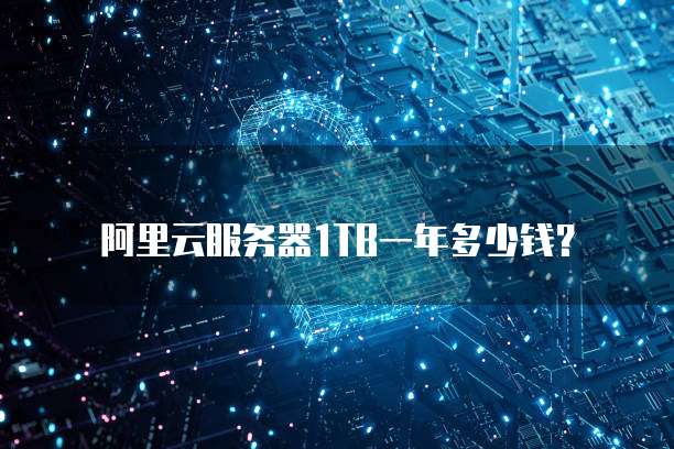 阿里云服务器1TB一年多少钱?