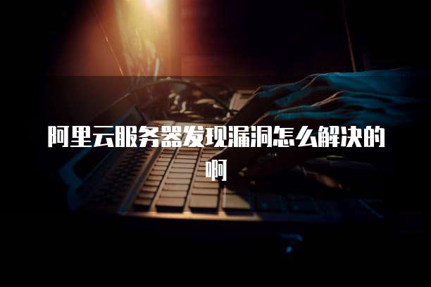 阿里云服务器发现漏洞怎么解决的啊