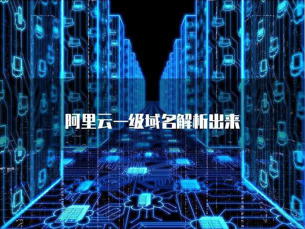 阿里云一级域名解析出来