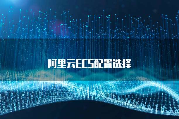 阿里云ECS配置选择
