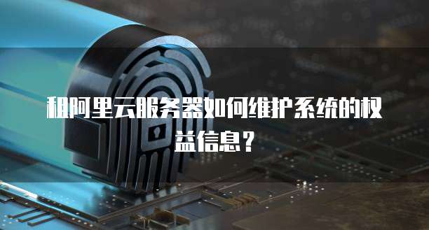 租阿里云服务器如何维护系统的权益信息?