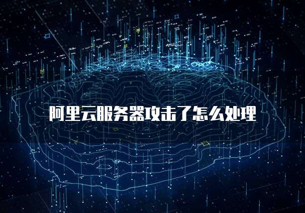阿里云服务器攻击了怎么处理