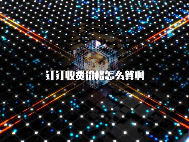钉钉收费价格怎么算啊