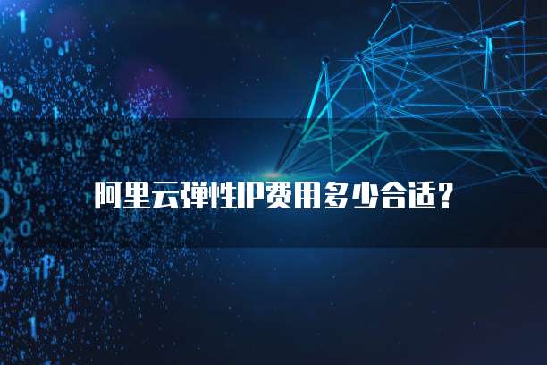阿里云弹性IP费用多少合适？