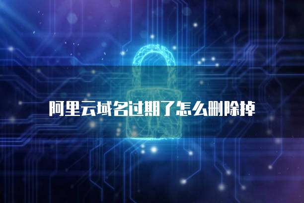 阿里云域名过期了怎么删除掉