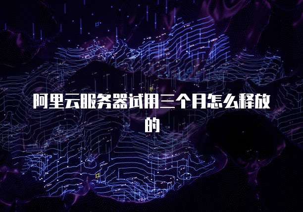 阿里云服务器试用三个月怎么释放的