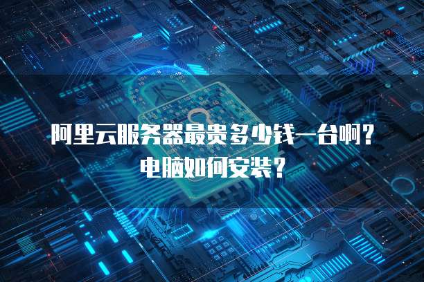 阿里云服务器最贵多少钱一台啊?电脑如何安装?