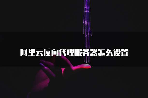 阿里云反向代理服务器怎么设置