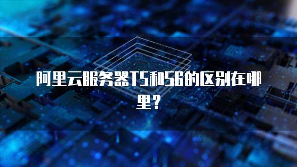 阿里云服务器T5和S6的区别在哪里?