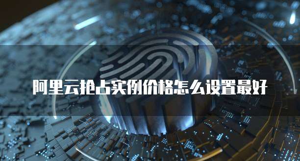 阿里云抢占实例价格怎么设置最好