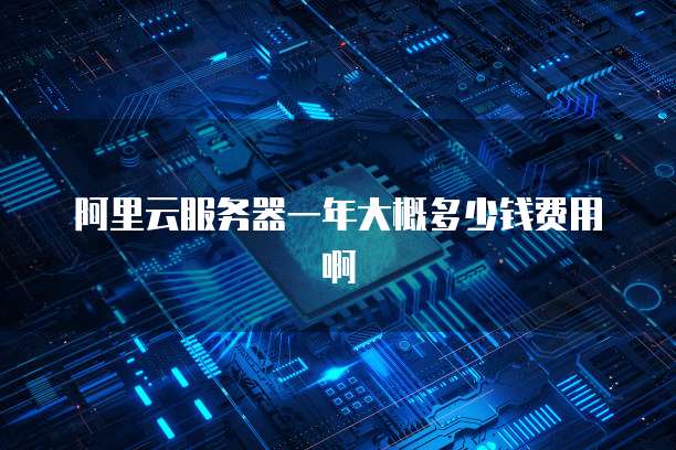 阿里云服务器一年大概多少钱费用啊